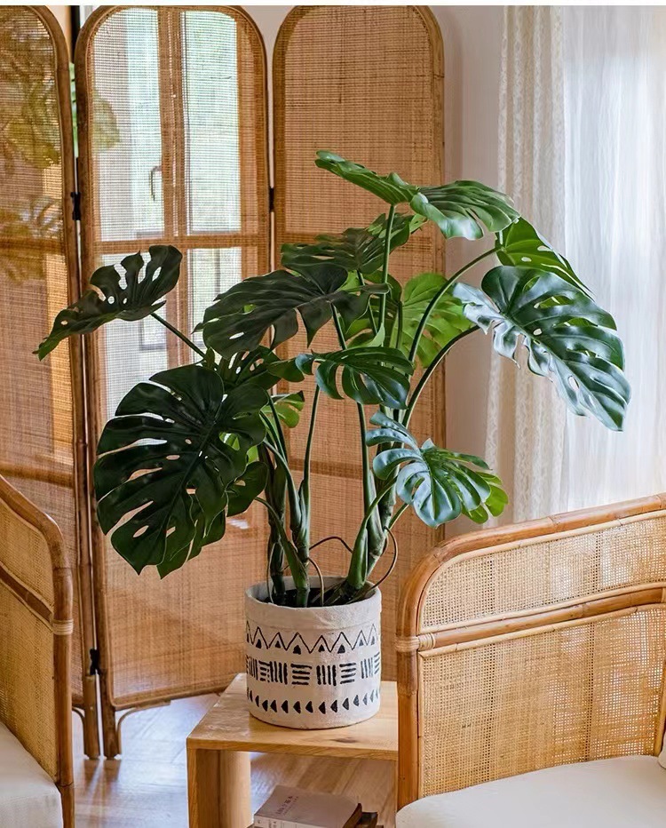 Cây trầu bà giả, cây cảnh giả, cây giả decor, cây giả