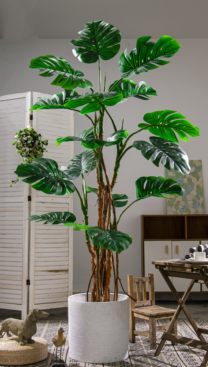 Cây trầu bà giả, cây cảnh giả, cây giả decor, cây giả