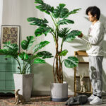 Cây trầu bà giả, cây cảnh giả, cây giả decor, cây giả