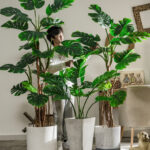 Cây trầu bà giả, cây cảnh giả, cây giả decor, cây giả