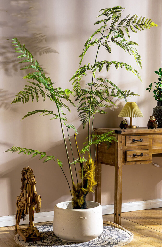 Cây thiên trúc giả, cây cảnh giả, cây giả decor, cây giả