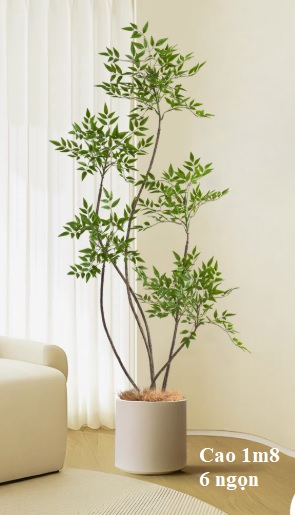 Cây thiên trúc giả, cây cảnh giả, cây giả decor, cây giả