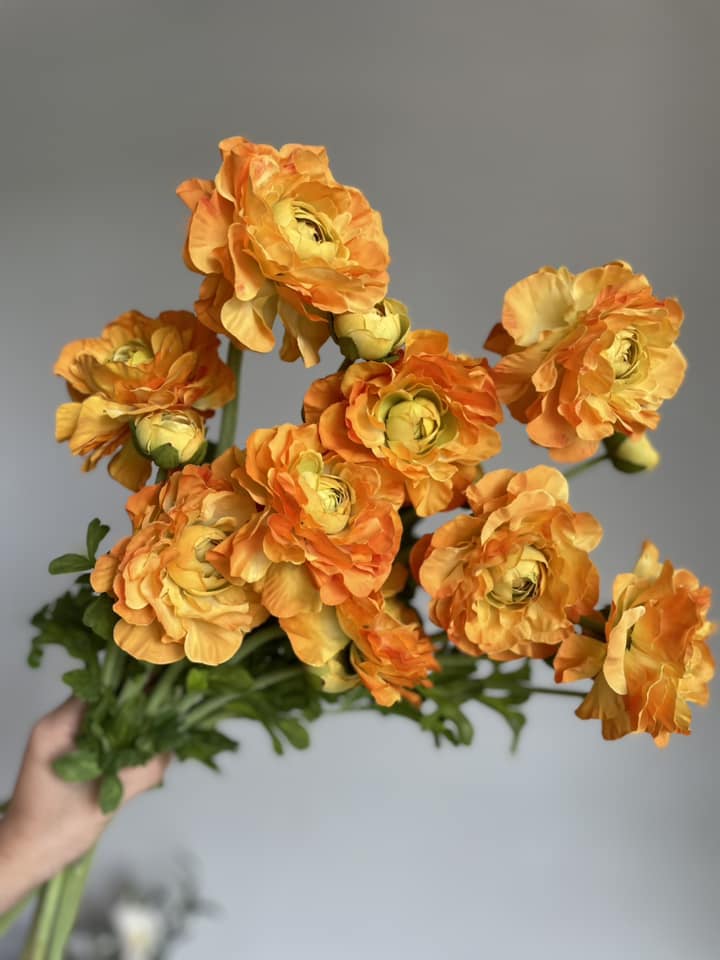 Hoa mao lương giả, hoa decor trang trí nhà cửa, hoa giả