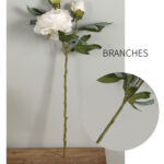 Hoa mẫu đơn giả, hoa decor trang trí nhà cửa