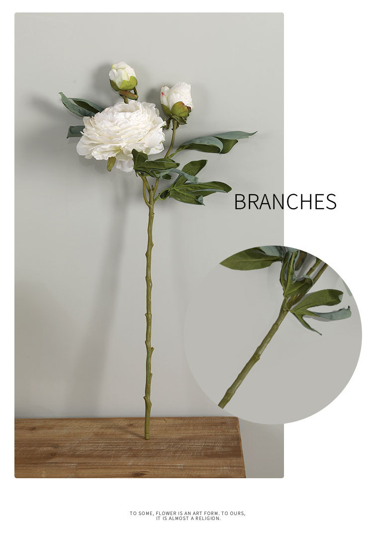 Hoa mẫu đơn giả, hoa decor trang trí nhà cửa