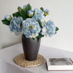 Hoa mẫu đơn giả, hoa decor trang trí nhà cửa, hoa giả