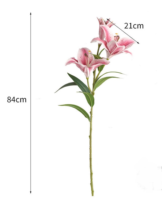 Hoa LY giả, hoa decor trang trí nhà cửa, hoa giả