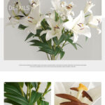 Hoa LY giả, hoa decor trang trí nhà cửa, hoa giả