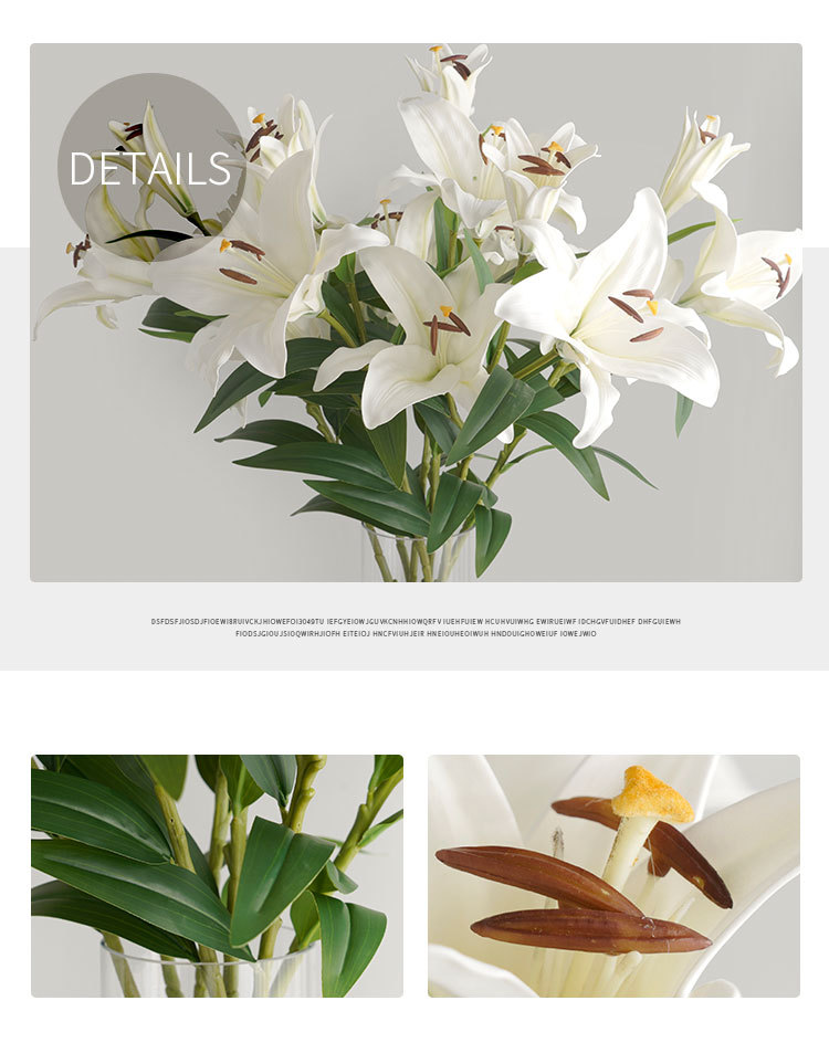 Hoa LY giả, hoa decor trang trí nhà cửa, hoa giả