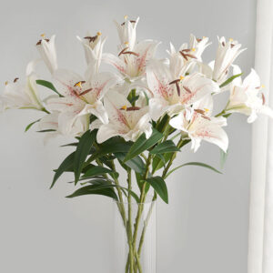 Hoa LY giả, hoa decor trang trí nhà cửa, hoa giả