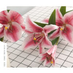 Hoa LY giả, hoa decor trang trí nhà cửa, hoa giả