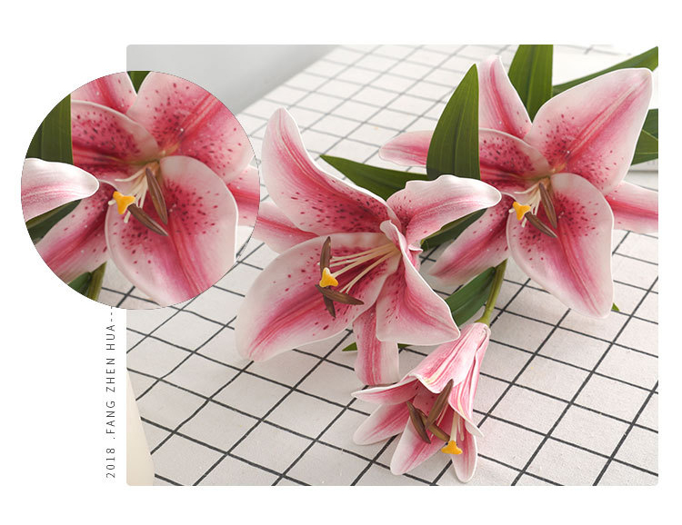 Hoa LY giả, hoa decor trang trí nhà cửa, hoa giả