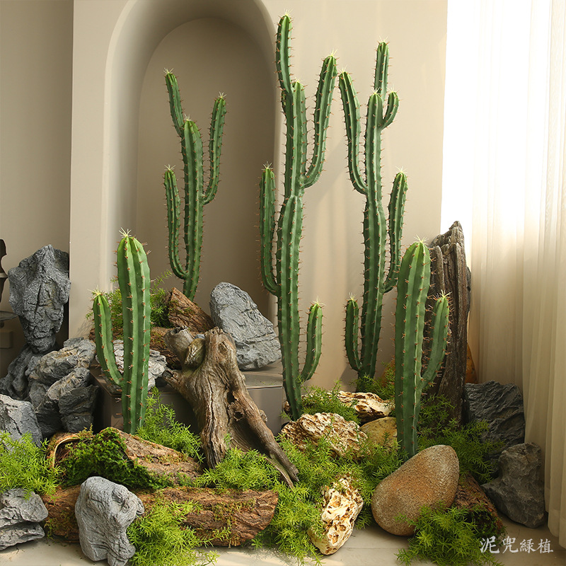 Cây xương rồng giả, cây cảnh giả, cây giả decor, cây giả