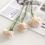 Hoa cẩm chướng giả decor trang trí