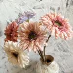 Hoa đồng tiền giả trang trí nhà cửa