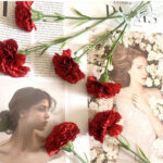 Hoa cẩm chướng giả decor trang trí