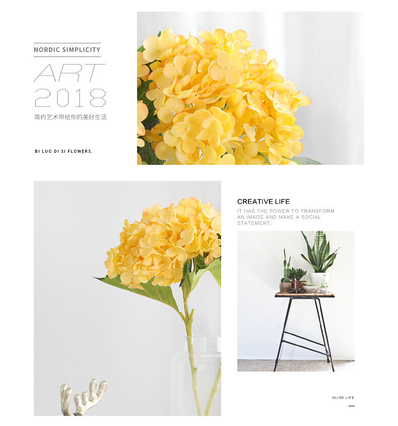 Hoa Cẩm tú cầu giả trang trí nhà cửa