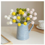 Hoa cúc nút áo giả trang trí nhà cửa