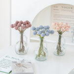 Hoa cúc nút áo giả trang trí nhà cửa