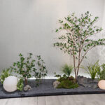 Cây giả nhỏ trang trí tiểu cảnh